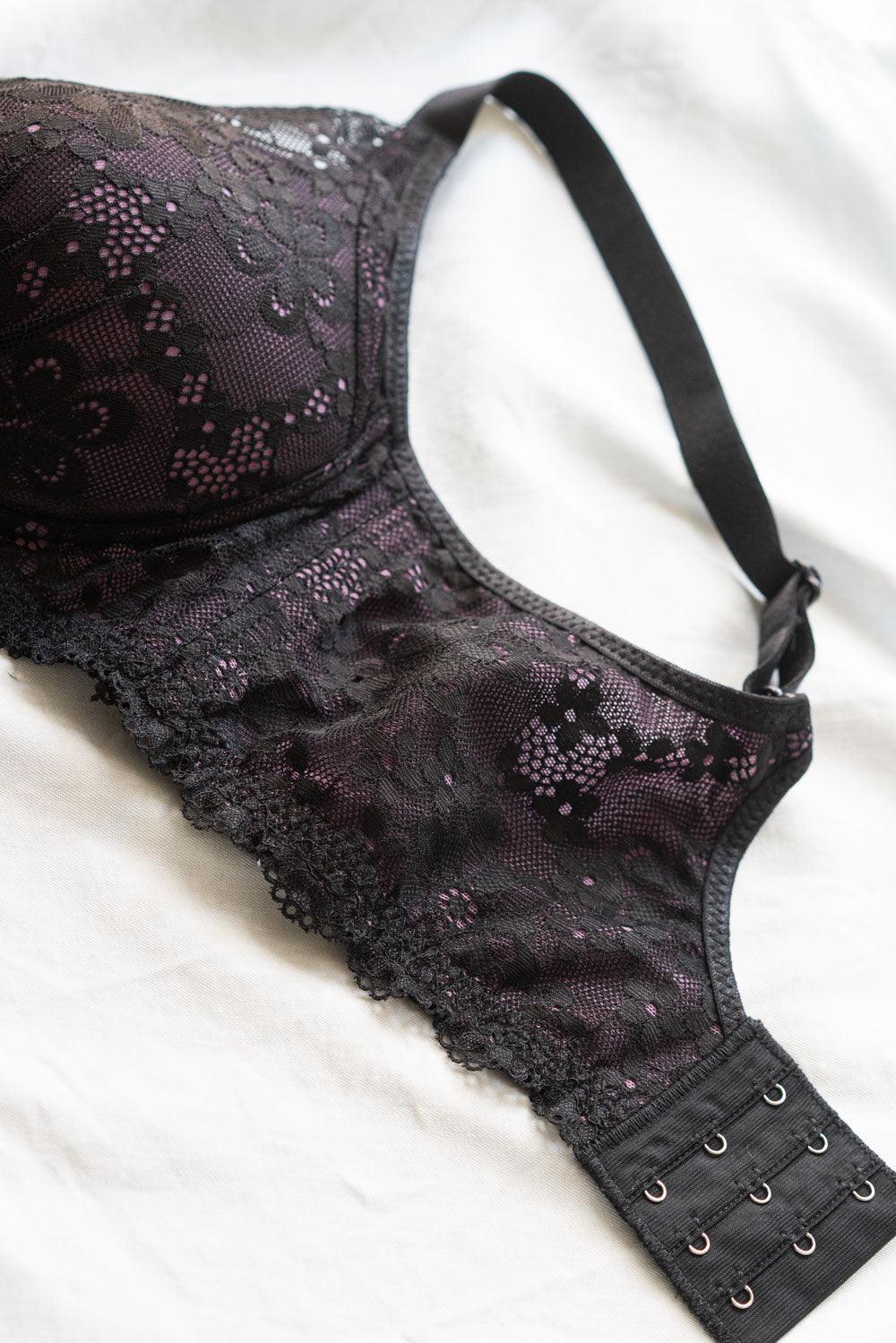 Wirefree Bra With Violet Lace | B-C Cups - DAISIES