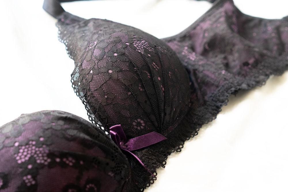 Wirefree Bra With Violet Lace | B-C Cups - DAISIES